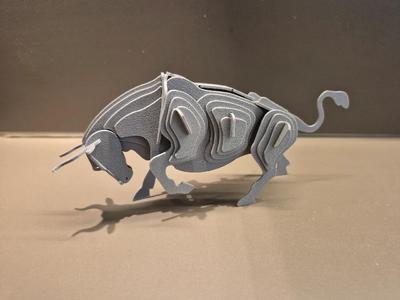 3D Bull puzzle   