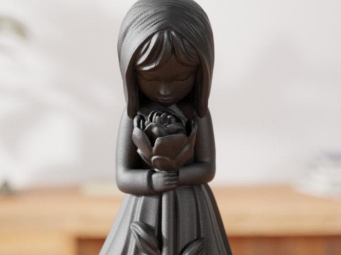 Graceful Bloom Girl – Elegant 3D-Printed Figurine