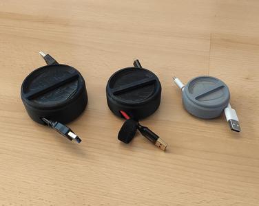 USB Cable Reel stackable