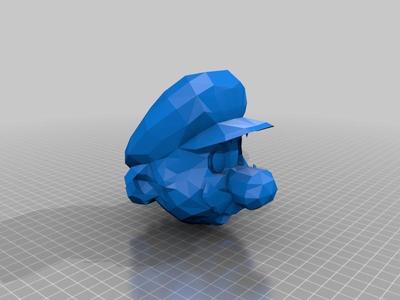 Low Poly Mario Head