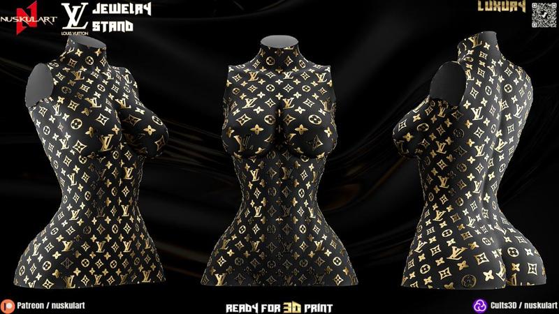 Louis Vuitton - Luxury Jewelry Stand - 3D Printing Decor
