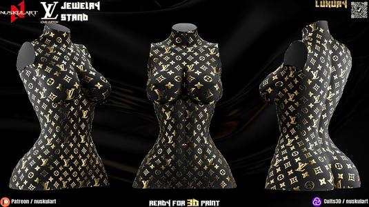 Louis Vuitton - Luxury Jewelry Stand - 3D Printing Decor