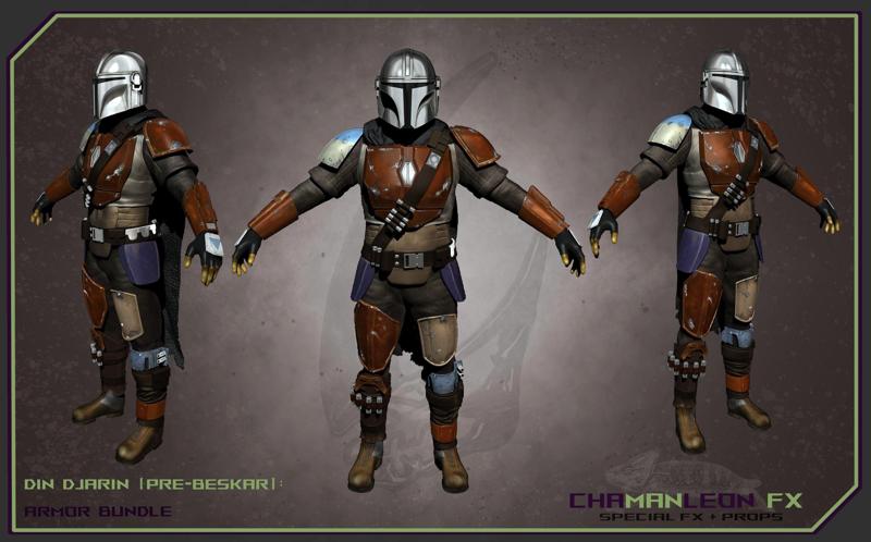 Din Djarin Mandalorian Pre-Beskar Armor Bundle Cosplay