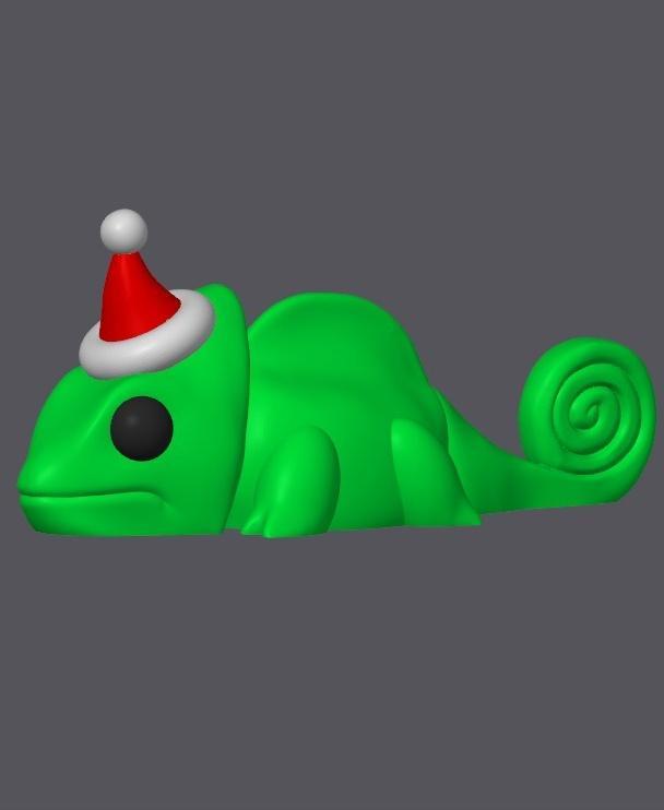 Christmas Chameleon – Mini Monster #4