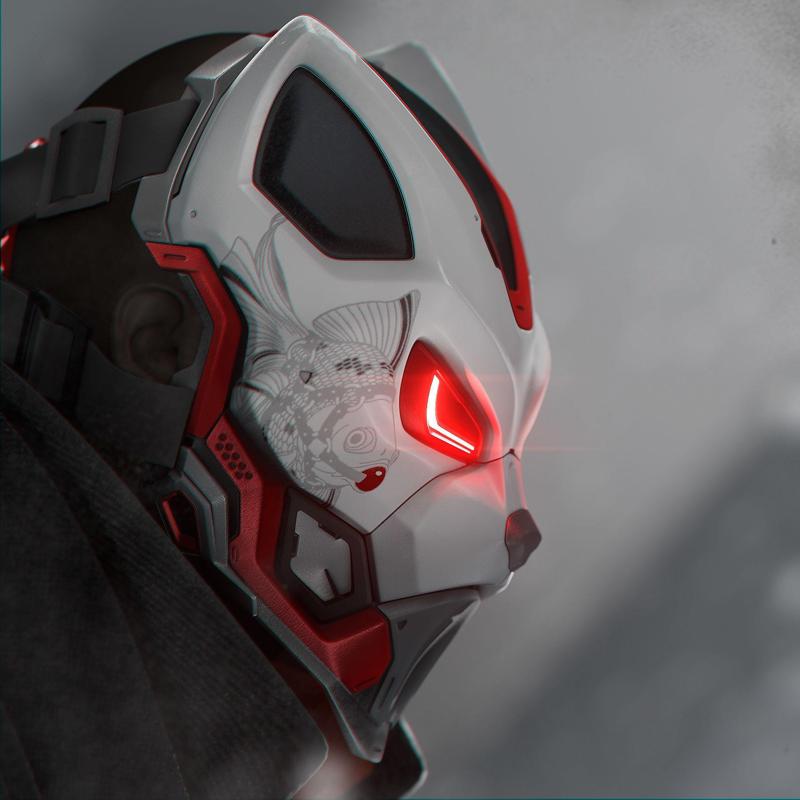 EVO CAT- cosplay sci-fi mask – DIGITAL STL FILE for 3D-PRINTING