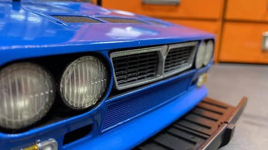 Tamiya Lancia 037 Headlamps, grills, and parking lamps