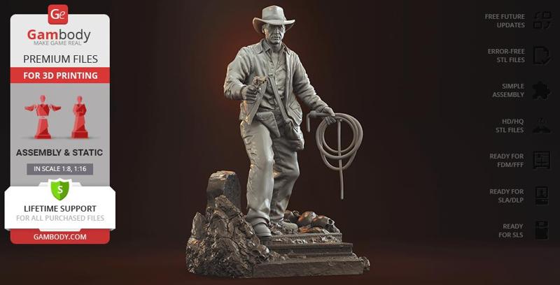 Indiana Jones Lost Ark STL files for 3D Printing | Assembly Model