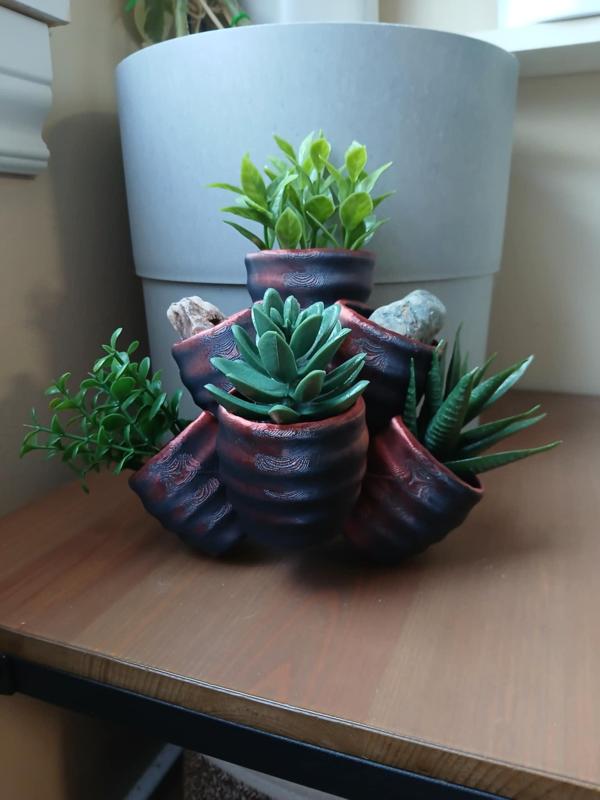Multi-Level Succulent Planter Wall Hanging