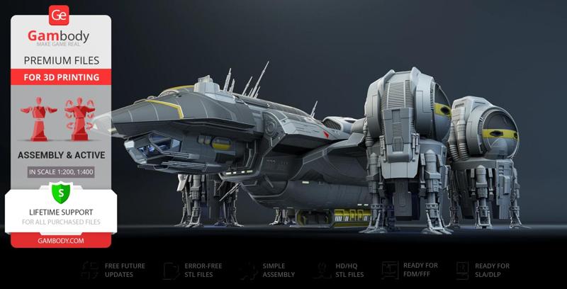 USCSS Prometheus 3D Printing Model | Assembly + Action