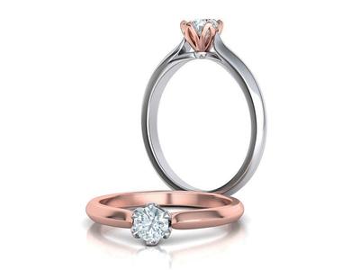 Delightful Solitaire Classic Engagement ring 3dmodel