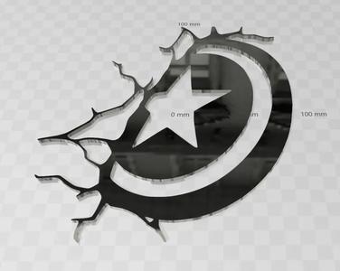 Captain America Shield breaking wall