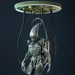 Xenomorph in Incubator STL files for 3D Printing | Assembly Model