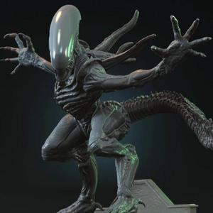 Alien Xenomorph Attack STL files for 3D Printing | Assembly Model