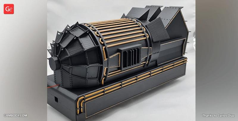 Jules Verne Train Tender 3D Printing Model | Assembly + Action