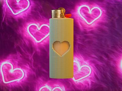 Lighter Case With Hearth