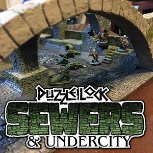 PuzzleLock Sewers & Undercity, Modular Terrain for Tabletop Games