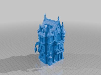 Fantasy mid evil wizard house