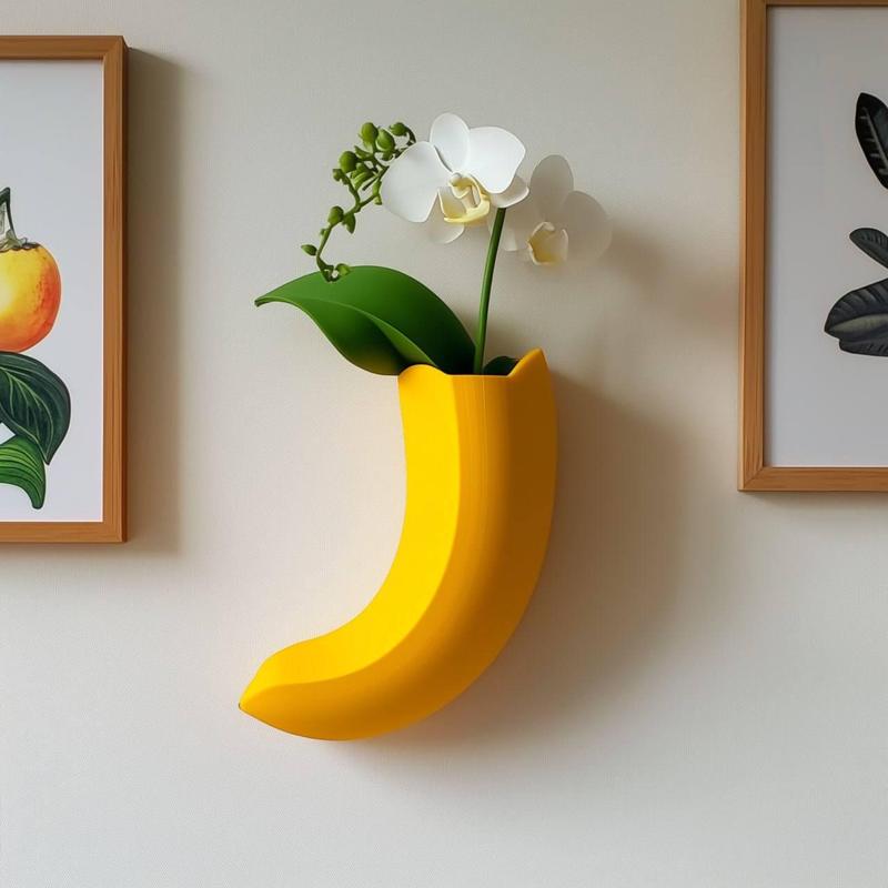 Banana Wall Vase – Playful & Unique 3D Printed Home Decor