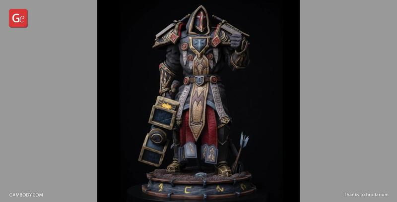 Paladin Judgement Armor 3D Printing Figurine | Assembly