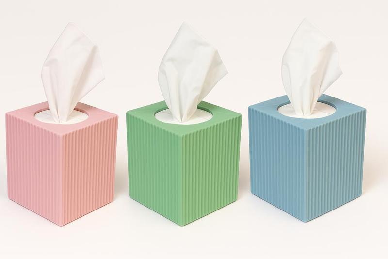 Spring Tissue Box, pastel colors