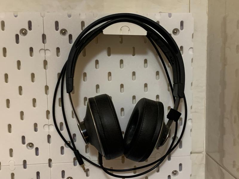 Pegboard Headphone Holder (Compatible with IKEA Skadis)