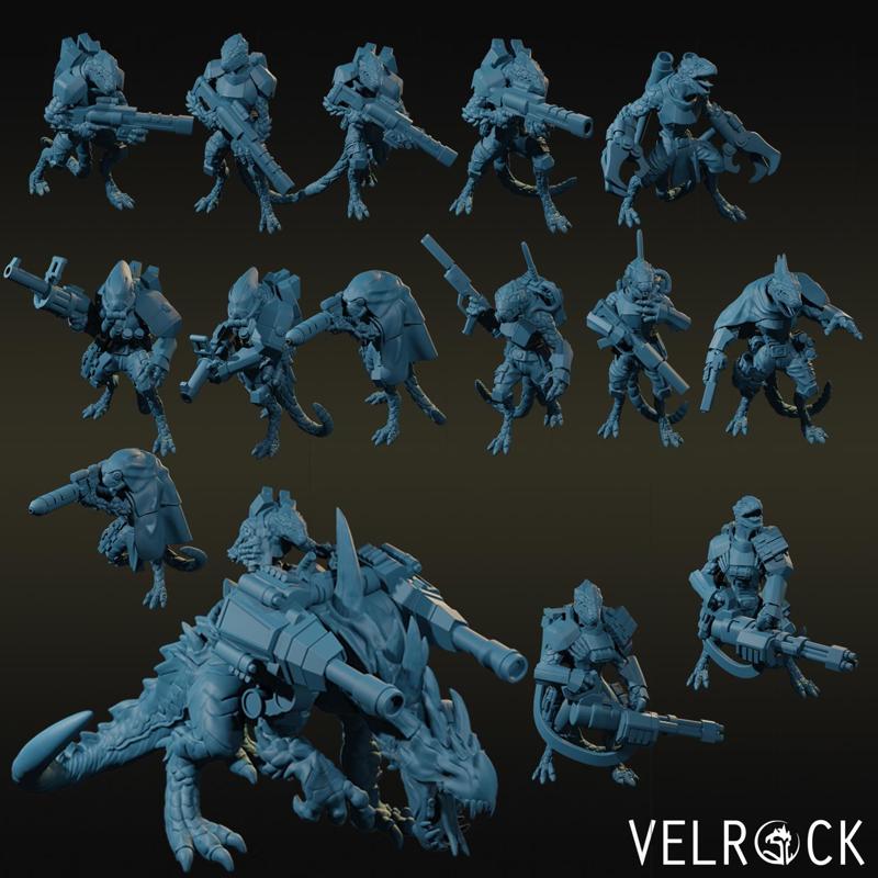 Reptilian Soldier Army