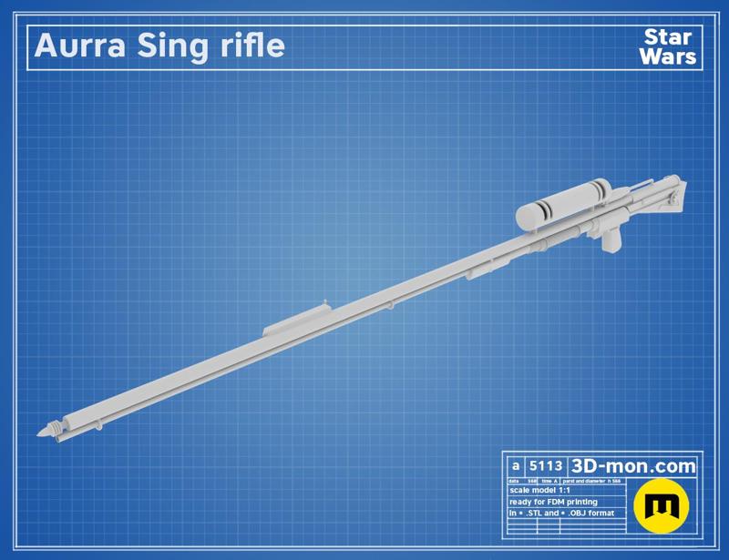 Adventurer slugthrower rifle (Aurra Sing)