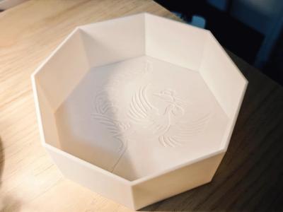 Octagonal Chinese-style Plate