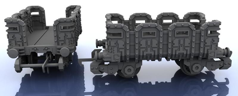 OO Train - Warhammer Style Troop Platform v1 S