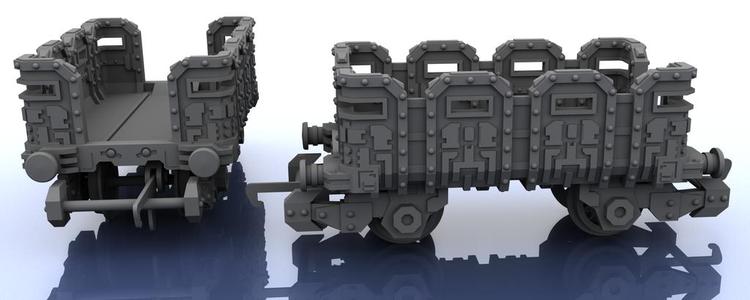 OO Train – Warhammer Style Troop Platform v1 S