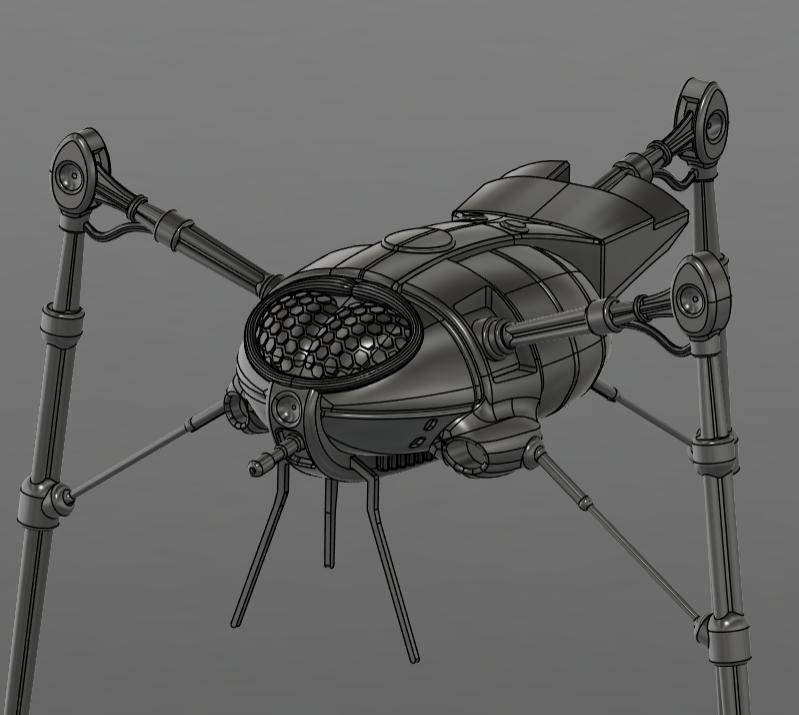Jeff Wayne's Musical Version of the War of the Worlds 1978 Martian Tripod Fighting Machine