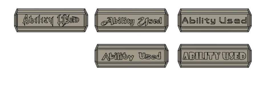 Ability Used Token Pack