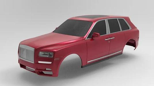 Rolls Royce Cullinan STL 3D print model for RC chassis