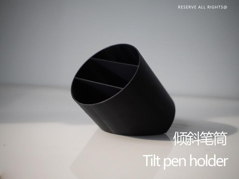 Tilt pen holder