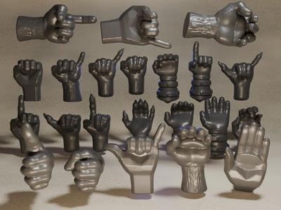 Hand Model Gesture Collection