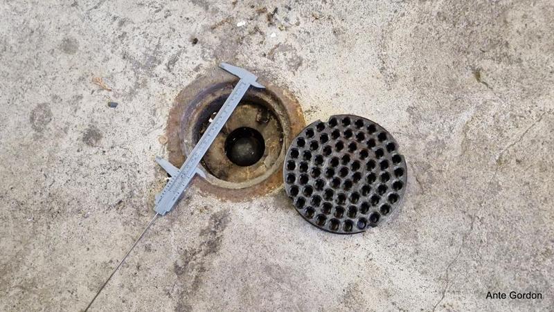 Drain strainer for oil separator garage floor drain 152×20 mm