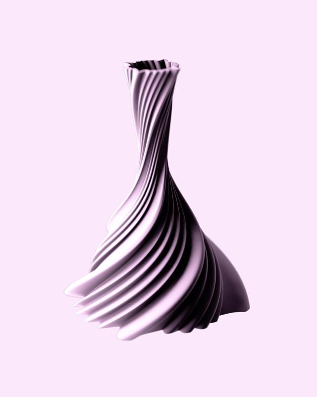 H33 SOFT SWIRL VASE