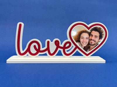 Love Photo Frame for Valentine’s Day Heart Shape