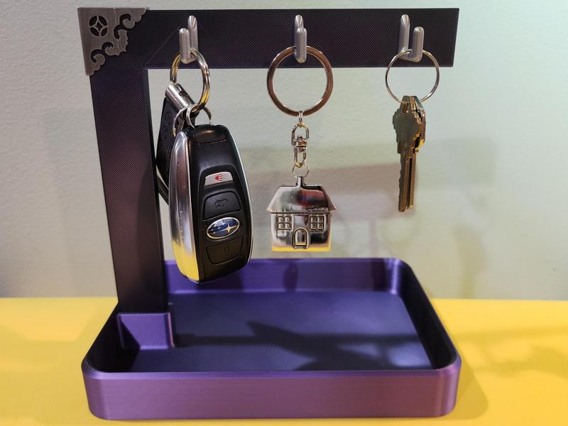 Countertop Coin Tray and Key Rack