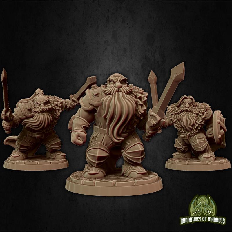 Dwarf Soldier Set 5 [PRE-SUPPORTED]