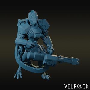Reptilian Soldier Gunner V1