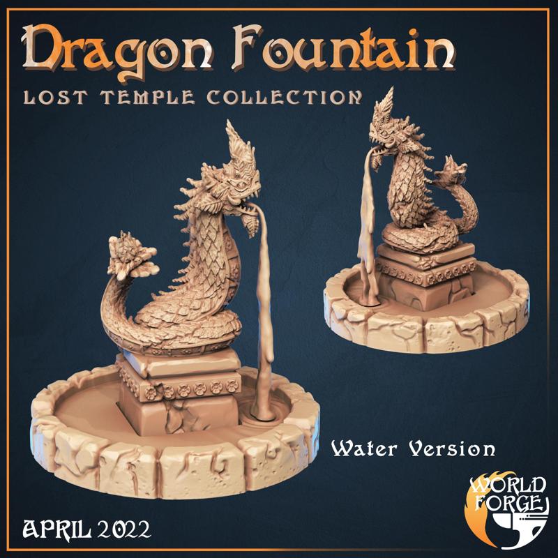 Stone Dragon Fountain