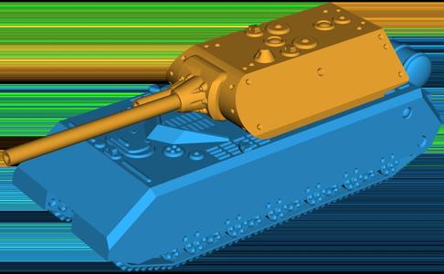 PzKpfW 8 Maus (SdKfz 205) – Rotating Turret [1:50 scale]