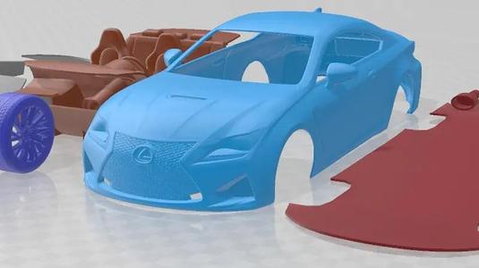 Lexus RC F 2015 Printable Car