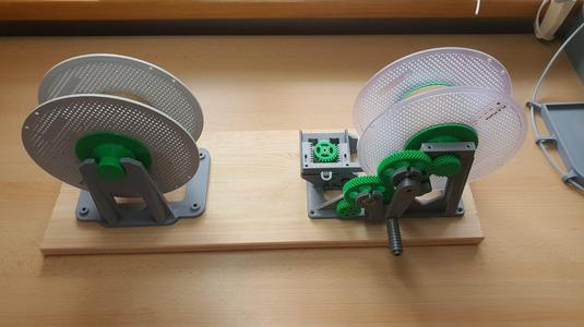 Awesome Filament Spool Rewinder – Upgraded