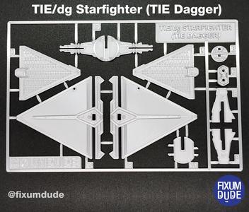 TIE/dg Starfighter (TIE Dagger) (Sith TIE Figher) Kit Card