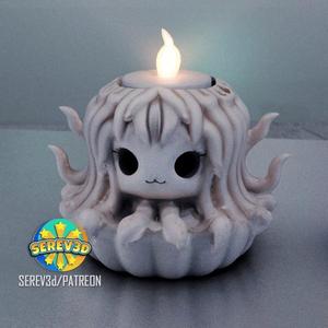 Cute Medusa – Candle & Soap Holder – 3D print STL and multicolor 3MF file