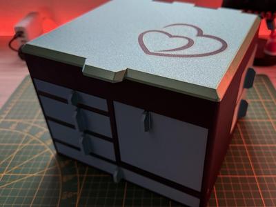 Jewelry Box with German and English Text