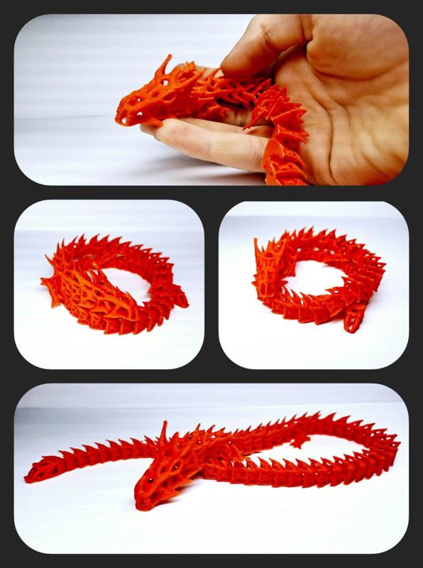 Print in Place Skeleton Dragon