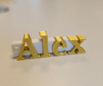 Alex name tag